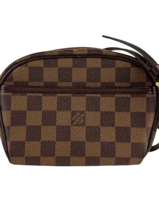 Louis Vuitton Handbags - Auth LOUIS VUITTON Damier Ebene Ipanema Pochette Shoulder Bag Brown N51296 z7333
